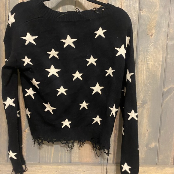 Distressed star sweater American threads - Picture 2 of 2